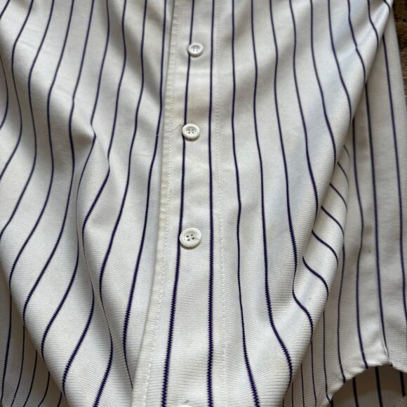 Men's Grand Junction Colorado Rockies Jackalopes Pinstripe Baseball Jersey Sz M - Picture 5 of 8